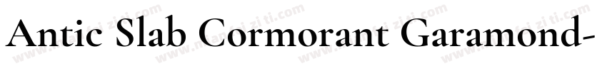 Antic Slab Cormorant Garamond字体转换